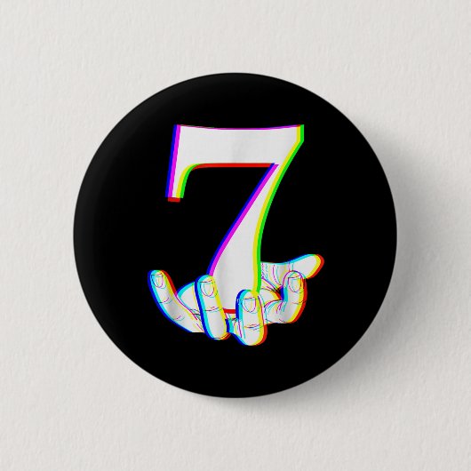 Lustige 67 Six Seven Meme Paar passende Halloween Button (Vorderseite)