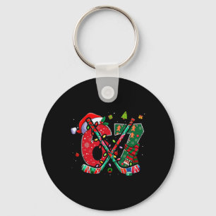 Lustige 67 Six Seven Weihnachten Eishockey Schlüsselanhänger