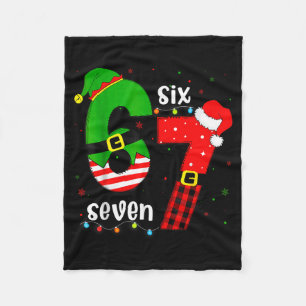 Lustige 67 Six Seven Weihnachten Jungen Mädchen Ki Fleecedecke