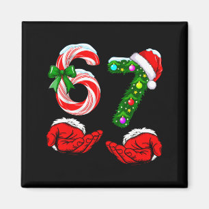 Lustige 67 Weihnachten 6 7 Meme Pyjamas Feiertag G Magnet