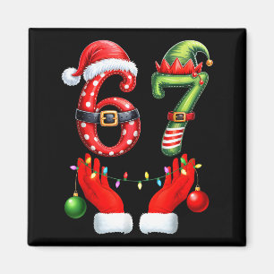 Lustige 67 Weihnachten 6 7 Meme Pyjamas Feiertag G Magnet