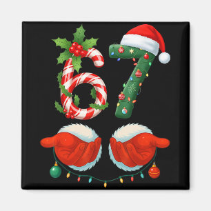 Lustige 67 Weihnachten 6 7 Meme Pyjamas Feiertag G Magnet