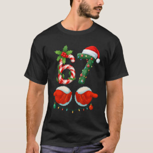 Lustige 67 Weihnachten 6 7 Meme Pyjamas Feiertag G T-Shirt