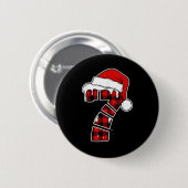 Lustige 67 Weihnachts-Pyjama-Shirts Six Seven Meme Button (Vorne & Hinten)