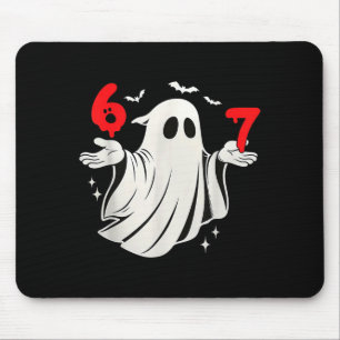 Lustige 6 7 Sechs Sieben Meme Halloween Humor Geis Mousepad