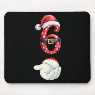 Lustige 6 7 Sechs Sieben Meme Paar passende Weihna Mousepad