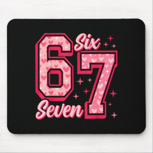 Lustige 6 7 Sechs Sieben Meme Sprüche Valentinstag Mousepad