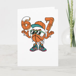 Lustige 6 7 Tropfende Sechs Sieben 67 Baseketball Karte