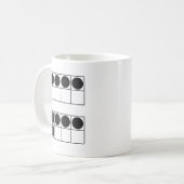Lustige 6 7 Zahl Lehrer Schüler Sechs Sieben Meme Kaffeetasse (Vorderseite Links)