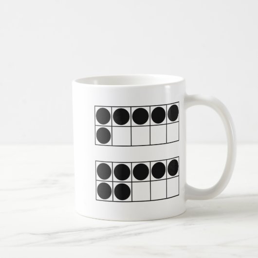 Lustige 6 7 Zahl Lehrer Schüler Sechs Sieben Meme Kaffeetasse (Rechts)