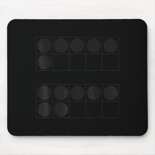 Lustige 6 7 Zahl Lehrer Schüler Sechs Sieben Meme Mousepad (Vorne)