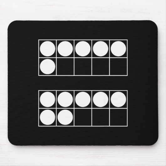 Lustige 6 7 Zahl Lehrer Schüler Sechs Sieben Meme Mousepad (Vorne)