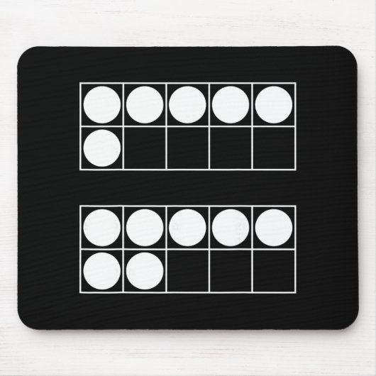 Lustige 6 7 Zahl Lehrer Schüler Sechs Sieben Meme Mousepad (Vorne)