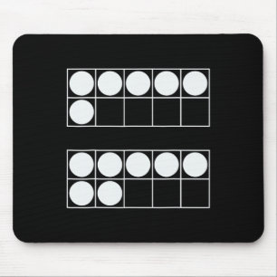 Lustige 6 7 Zahl Mathe Lehrer Schüler Sechs Sieben Mousepad