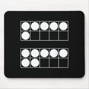 Lustige 6 7 Zahl Mathe Lehrer Schüler Sechs Sieben Mousepad