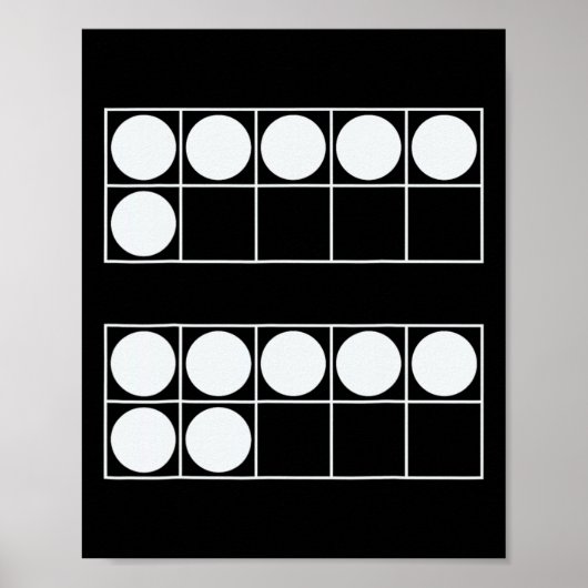 Lustige 6 7 Zahl Mathe Lehrer Schüler Sechs Sieben Poster (Vorne)