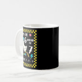 Lustige 6 hat Angst vor 7 alberner Gans Sechs Sieb Kaffeetasse (Vorderseite Links)