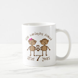 Lustige 7. Hochzeitstag-Geschenke Kaffeetasse