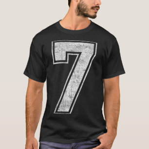 Lustige 7 Nummer Sieben Grafik Gruppe Halloween Ge T-Shirt