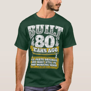 Lustige 80. Geburtstagsgeschenk-Aufschrift Alter 8 T-Shirt