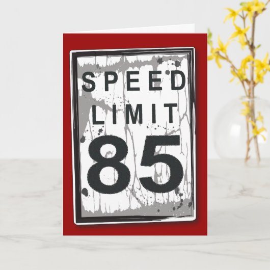 Lustige 85. karte (Gelbe Blume)