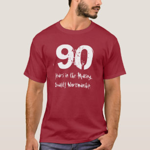 Lustige 90. Geburtstags-Qualitäts-Kunstfertigkeit T-Shirt