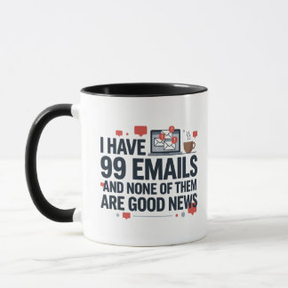 Lustige 99 E-Mails Büro Humor Arbeitskollege Kaffe Tasse
