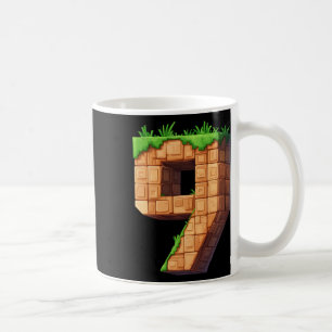 Lustige 9. Geburtstagszahl 9 Videospieler Pixel Th Kaffeetasse