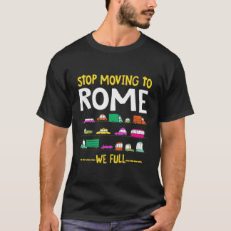 Lustige Abfahrt nach Rom Wir Full Italy Traffic Ro T-Shirt