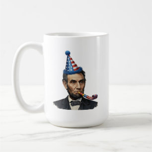 Lustige Abraham-Lincoln-Party-Feier Kaffeetasse