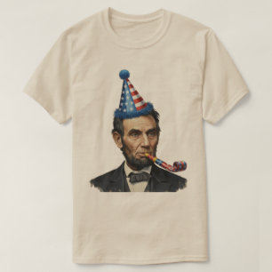 Lustige Abraham-Lincoln-Party-Feier  T-Shirt