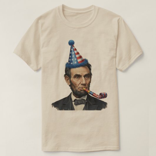 Lustige Abraham-Lincoln-Party-Feier T-Shirt (Design vorne)