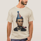Lustige Abraham-Lincoln-Party-Feier T-Shirt (Vorderseite)