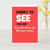 lustige Abschied Karte (Gelbe Blume)