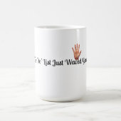 Lustige Abschiedswelle Tasse (Mittel)