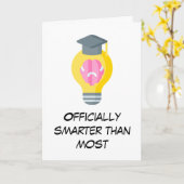 lustige Abschluss-Karten Karte (Gelbe Blume)