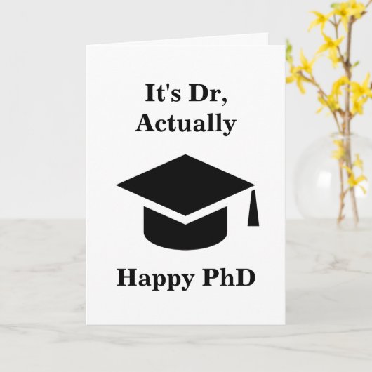 lustige Abschluss-Karten Karte (Gelbe Blume)