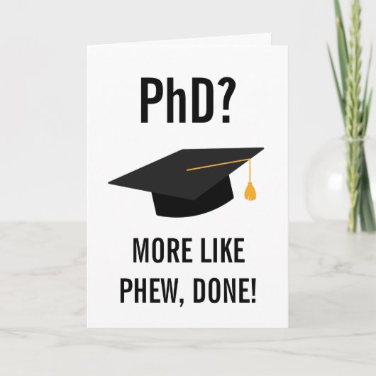 lustige Abschluss-Karten Karte (Vorderseite)