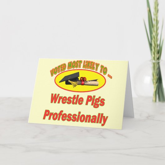 Lustige Abschluss-T-Shirts und Geschenke Karte (Vorderseite)