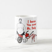 Lustige abstoßende fette Mann-Tasse Kaffeetasse (Mittel)