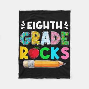 Lustige achte Klasse rockt Schüler am ersten Schul Fleecedecke
