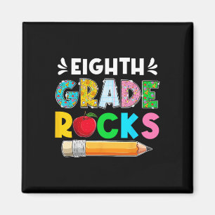 Lustige achte Klasse rockt Schüler am ersten Schul Magnet