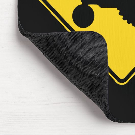 Lustige Ackerschlepper-Verkehrsschild-Warnung Mousepad (Ecke)