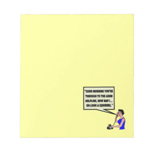 Lustige ADHD Notizblock