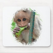 Lustige Affe-Bild-Mausunterlage Mousepad (Vorne)