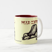 Lustige Affekaffee-Tasse Zweifarbige Tasse (VorderseiteRechts)