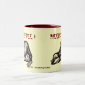 Lustige Affekaffee-Tasse Zweifarbige Tasse (Mittel)