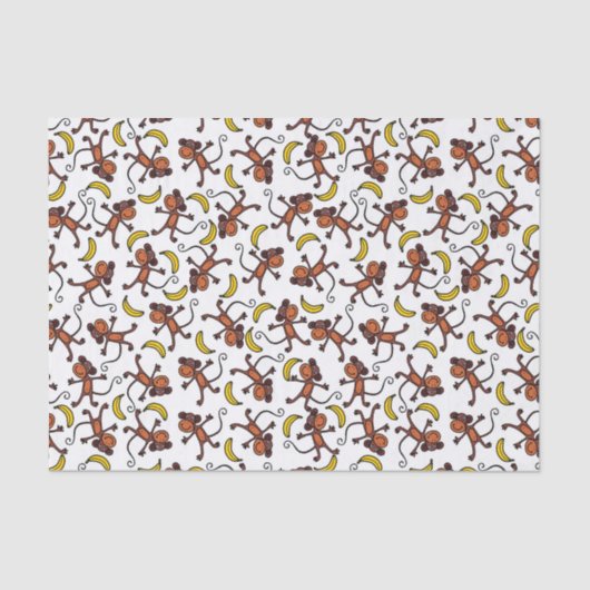 lustige Affenliebhaber Seidenpapier (Vorderseite)