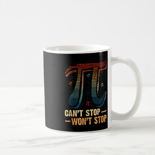 Lustige aggressive Zitat Kann nicht aufhören wird Kaffeetasse (Rechts)