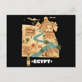 Lustige Ägypten-Karte Ägyptische Vibes Postkarte